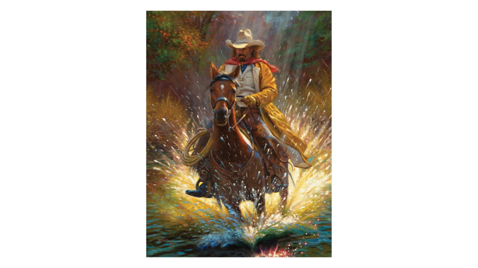 Rivers Edge LED Art, Cowboy, 16 x 12 in, 1769