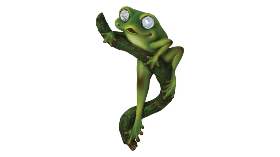 Rivers Edge LED Solar Garden Lights, Hang on Tree Frog, 2487