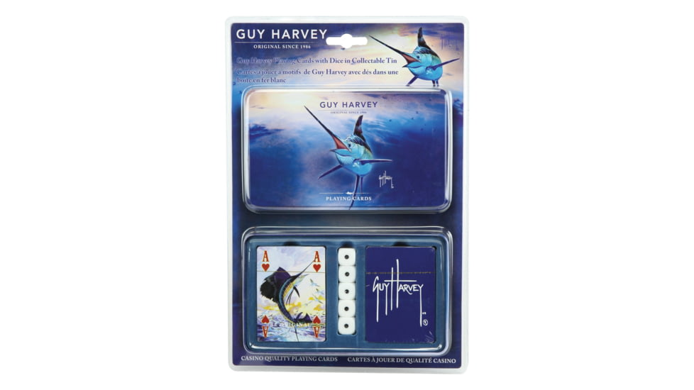 Rivers Edge Playing Cards and Dice in Tin, Guy Harvey, 1571