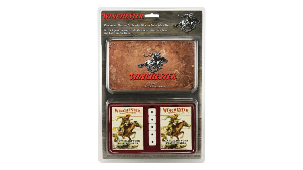 Rivers Edge Playing Cards and Dice in Tin, Winchester, W1568