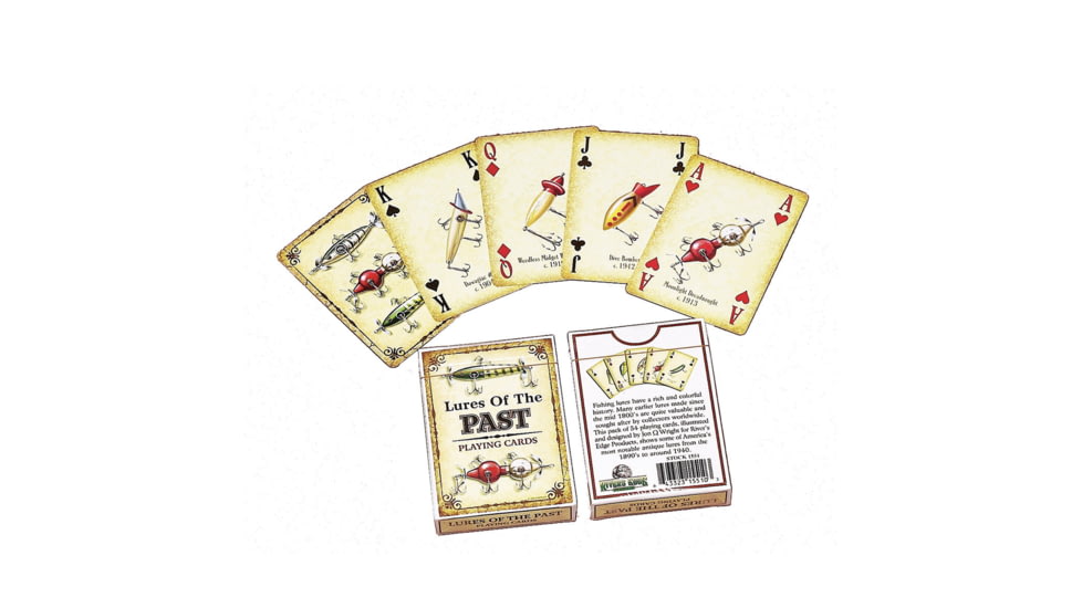 Rivers Edge Playing Cards, Antique Lures, 1550
