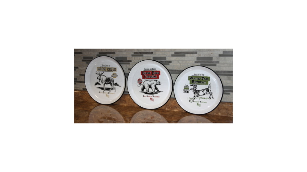 Rivers Edge Round Platters 3-Piece, Porcelain Enamel, 2105