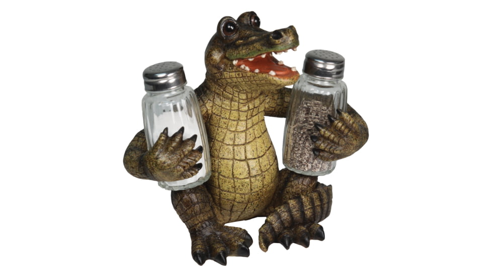 Rivers Edge Salt and Pepper Shakers, Alligator, BBBASP