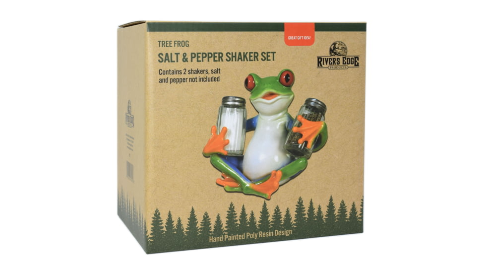 Rivers Edge Salt and Pepper Shakers, Tree Frog, 582