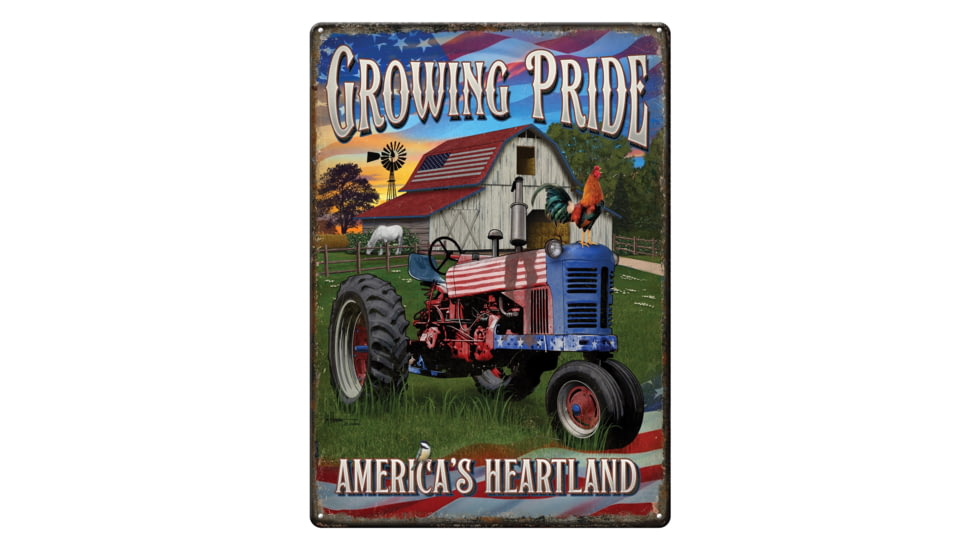 Rivers Edge Tin Sign, Growing Pride, 12 x 17 in, 4513