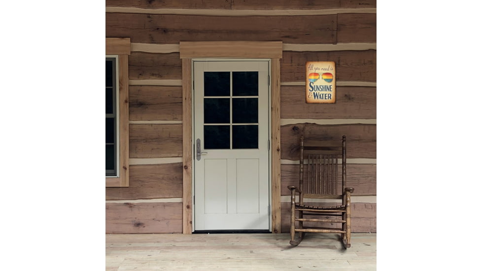 Rivers Edge Tin Sign, Sunshine and Water, 12 x 17 in, 4500