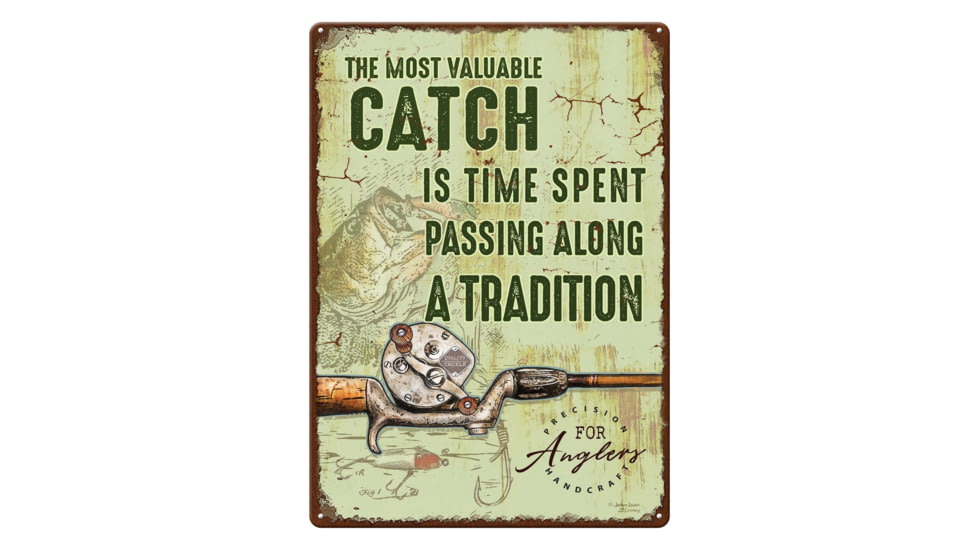 Rivers Edge Tin Sign, Welcome Camp, 12 x 17 in, 4505