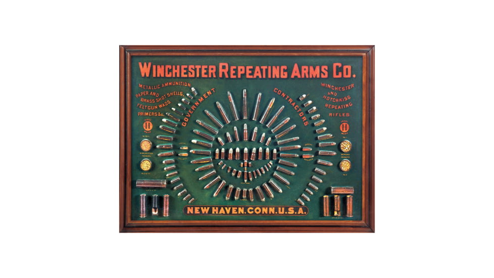 Rivers Edge Tin Sign, Winchester Cartridge Board, 12 x 17 in, W1011