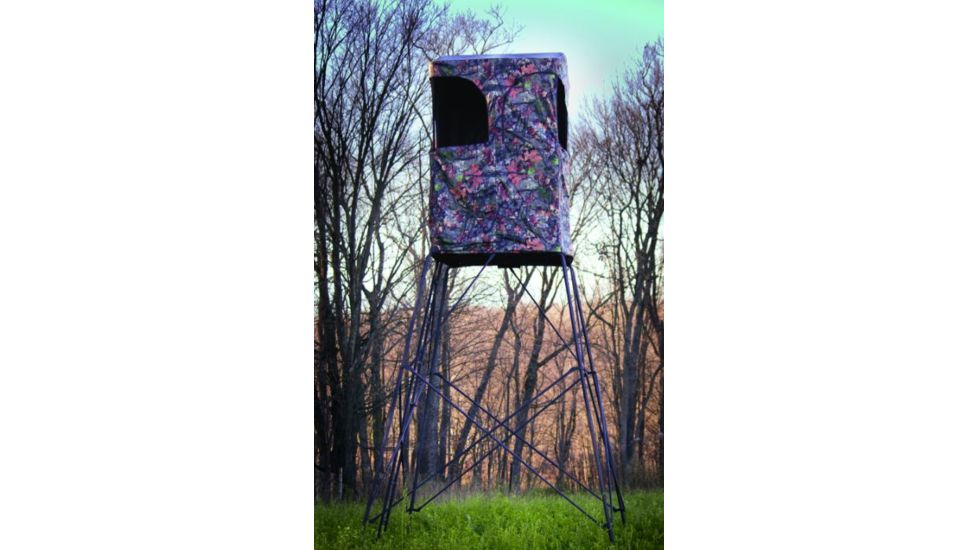 Rivers Edge Treestands 10ft Tower Outpost with Blind, Black RE703