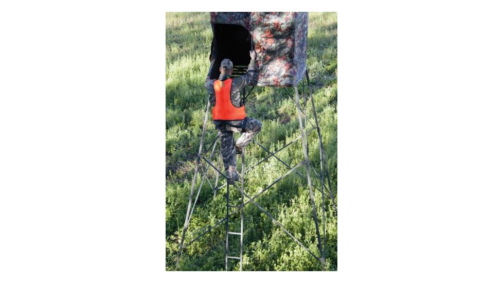 Rivers Edge Treestands 10ft Tower Outpost with Blind, Black RE703