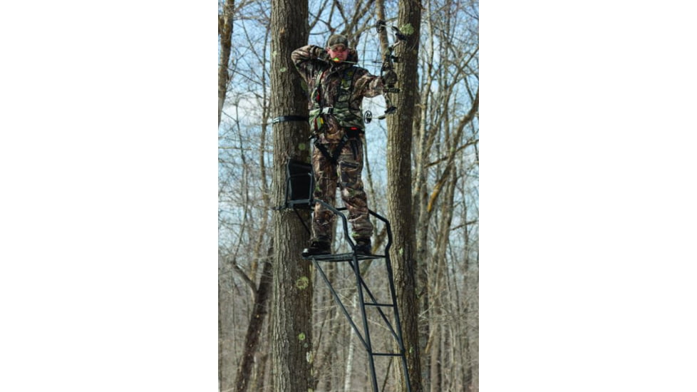 Rivers Edge Treestands Bowman Ladder Stand, Black RE635
