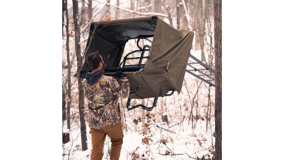 Rivers Edge Treestands Concealment Lockdown Kit, 2-Man, Olive Tan, LD702