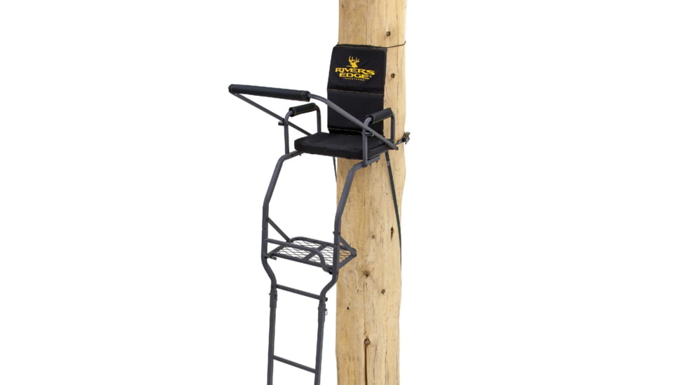 Rivers Edge Treestands Deluxe Ladder Stand, Black RE647