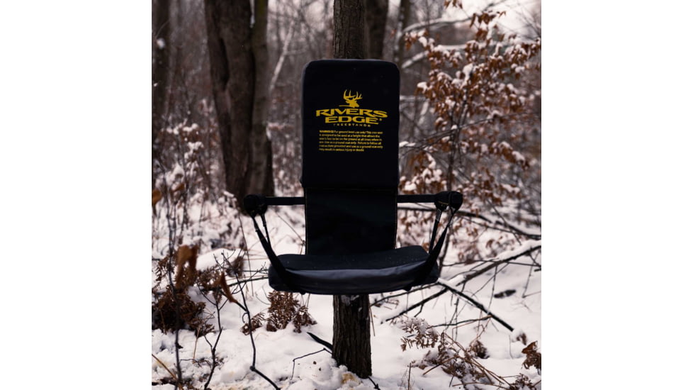 Rivers Edge Treestands Lounger Tree Seat, Black/Camo, RE761