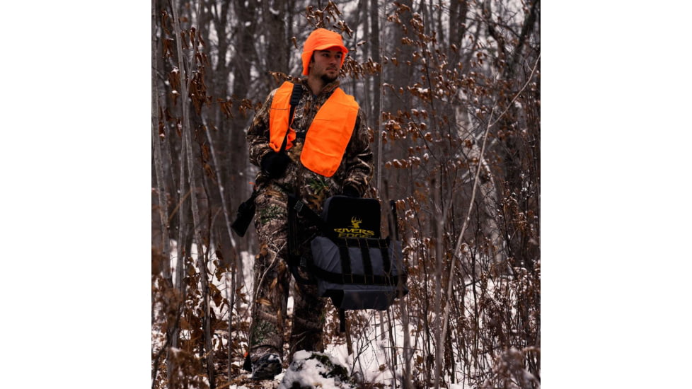 Rivers Edge Treestands Lounger Tree Seat, Black/Camo, RE761