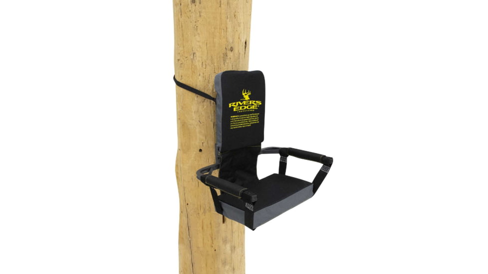 Rivers Edge Treestands Lounger Tree Seat, Black, 1-Man, RE761