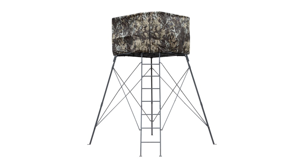 Rivers Edge Treestands Outpost 2-Man Tower, Rivers Edge Grey, 10 ft, RE400
