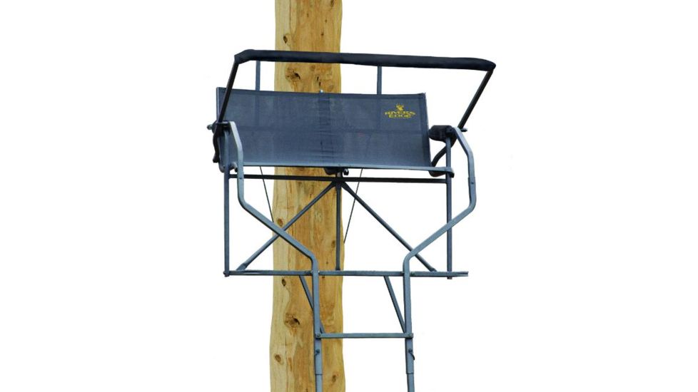 Rivers Edge Treestands Relax 2-Man Ladder Stand, Black RE634