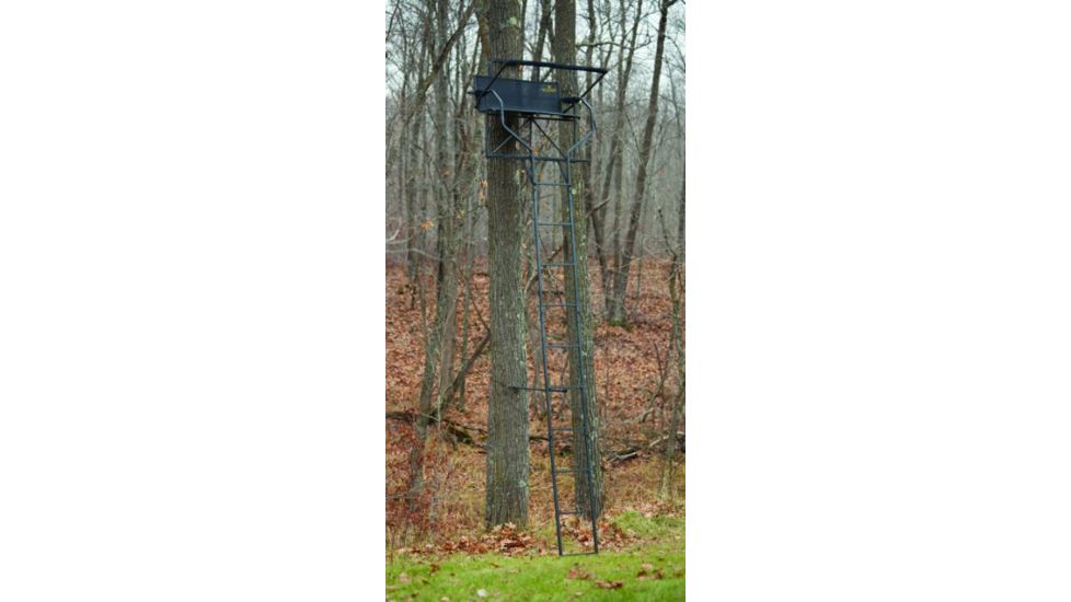 Rivers Edge Treestands Relax 2-Man Ladder Stand, Black RE634