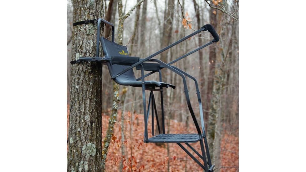 Rivers Edge Treestands Relax 2-Man Ladder Stand, Black RE634