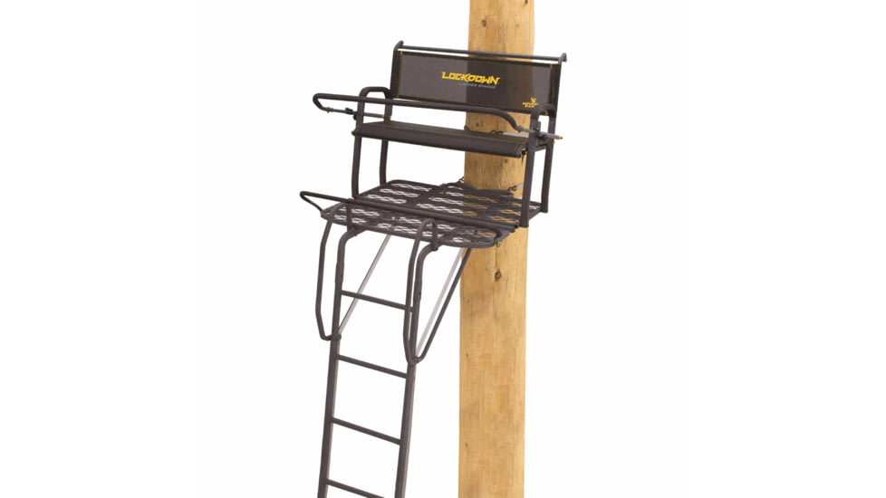 Rivers Edge Treestands Relax Wide Ladder Stand Hang-on Stand, Black RE631