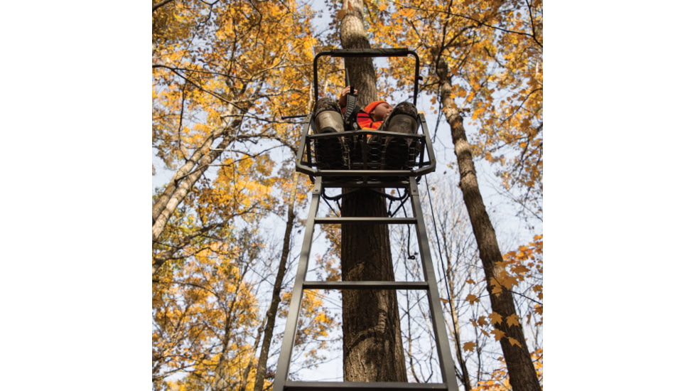 Rivers Edge Treestands Relax Wide - LS Treestand, Black, 16ft 9in, RE672