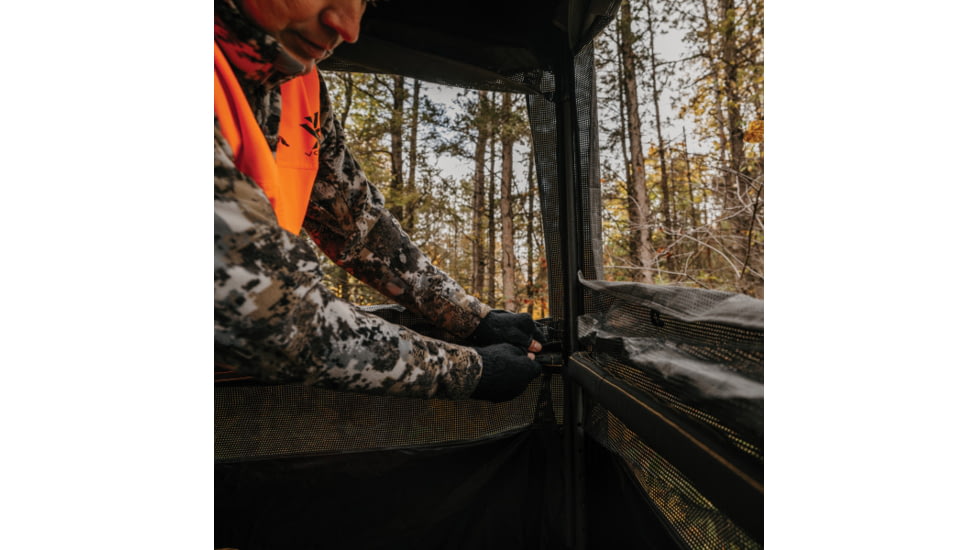 Rivers Edge Treestands Shooting Platform Blind Enclosure, Gray, 2-Person, RE402B