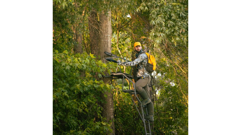 Rivers Edge Treestands Standard 2-Man Ladder Stand, Black, RE649