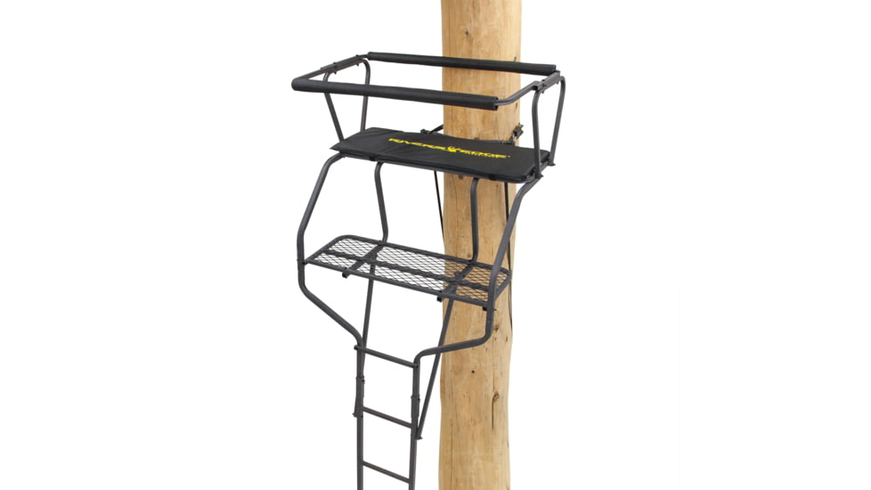 Rivers Edge Treestands Standard 2-Man Ladder Stand, Black, RE649