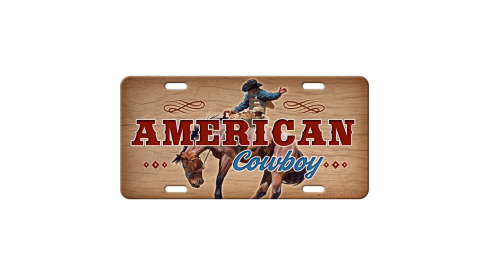 Rivers Edge Vanity License Plate 12in x 6in - American Cowboy, 2706