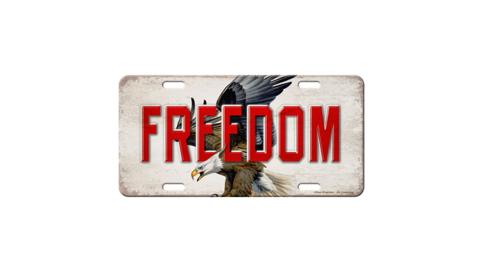 Rivers Edge Vanity License Plate 12in x 6in - Eagle Freedom, 2704