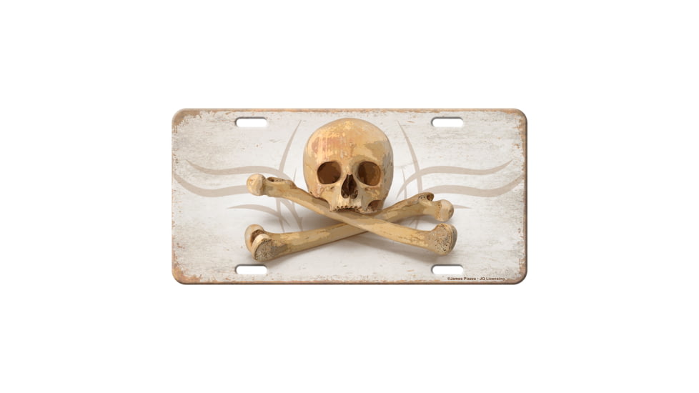 Rivers Edge Vanity License Plate 12in x 6in - Skull and Crossbones, 2697