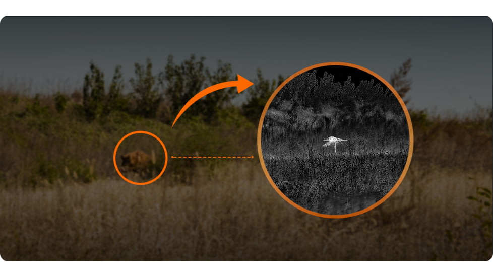 RIX DBH D12 3-20x75mm Thermal Imaging Rifle Scope, 1280x1024, 50hz, Black, RIX DBH D12