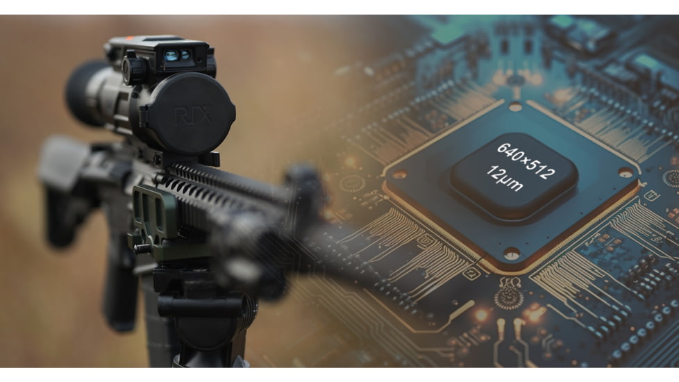 RIX DBH D6 3-18x60mm Thermal Imaging Rifle Scope, 60Hz, 640x512 pixels, Black, RIX DBH D6