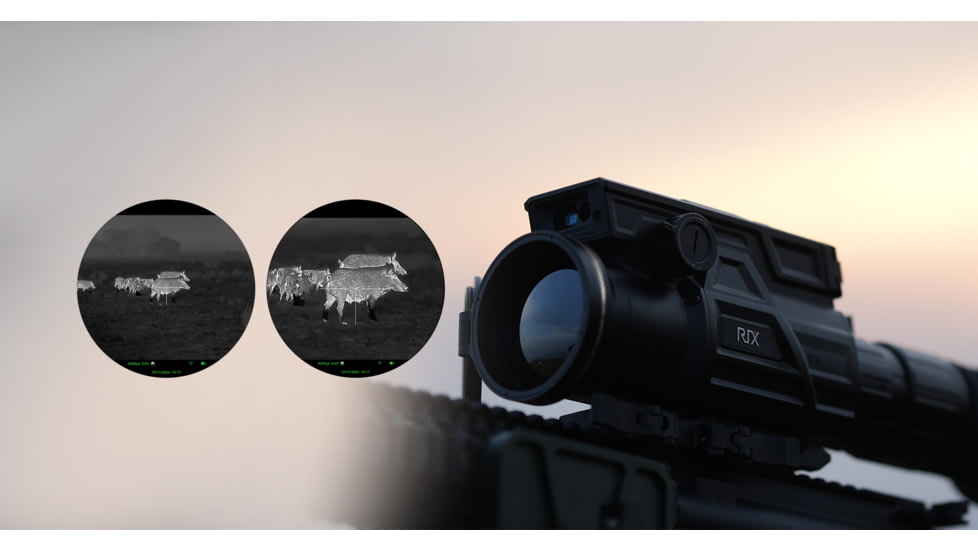 RIX DBH D6 3-18x60mm Thermal Imaging Rifle Scope, 60Hz, 640x512 pixels, Black, RIX DBH D6