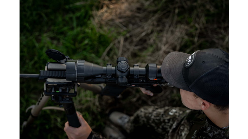 RIX Leap L3R 3.2-9.6x35mm 30mm Tube Thermal Imaging Rifle Scope, 50 Hz, 384x288, Black, RIX LEAP L3R