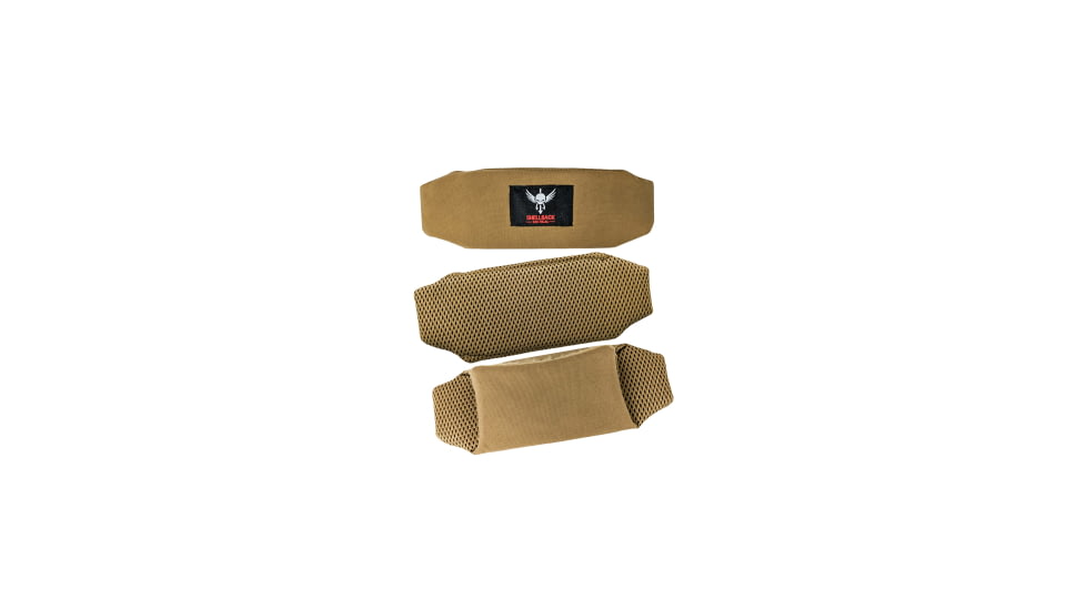 RMA Armament Shellback Banshee Ultimate Shoulder Pads, Set of 2, Coyote, 8.5x3.25x0.75 inch, SBT-SPA2-CT