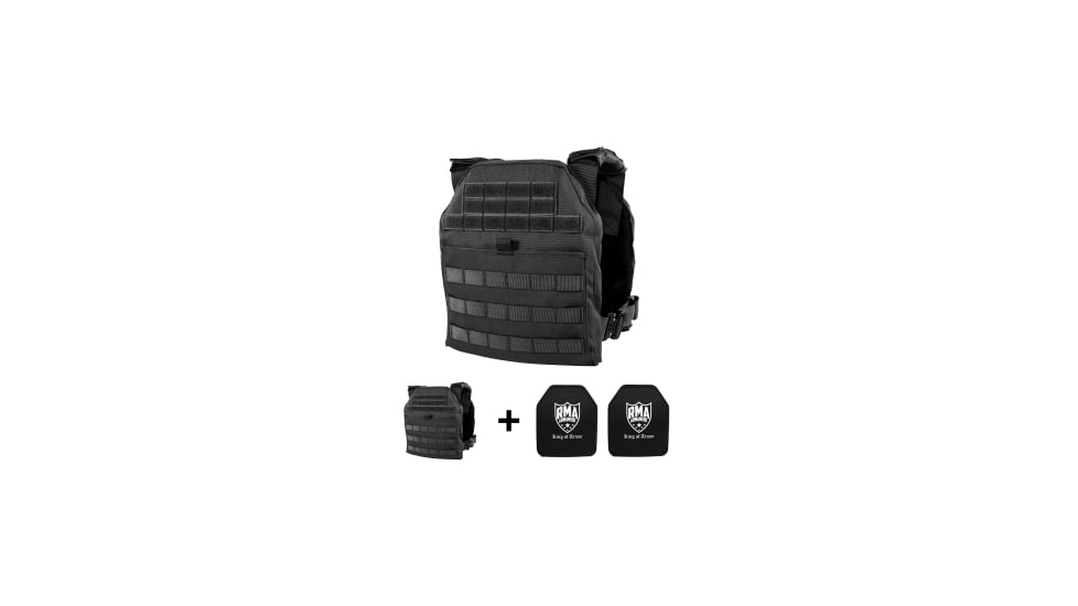 RMA Armament SRT Lightweight Body Armor Rift Kit - Black, Kit 0331 Rift M/L 1003mc Black