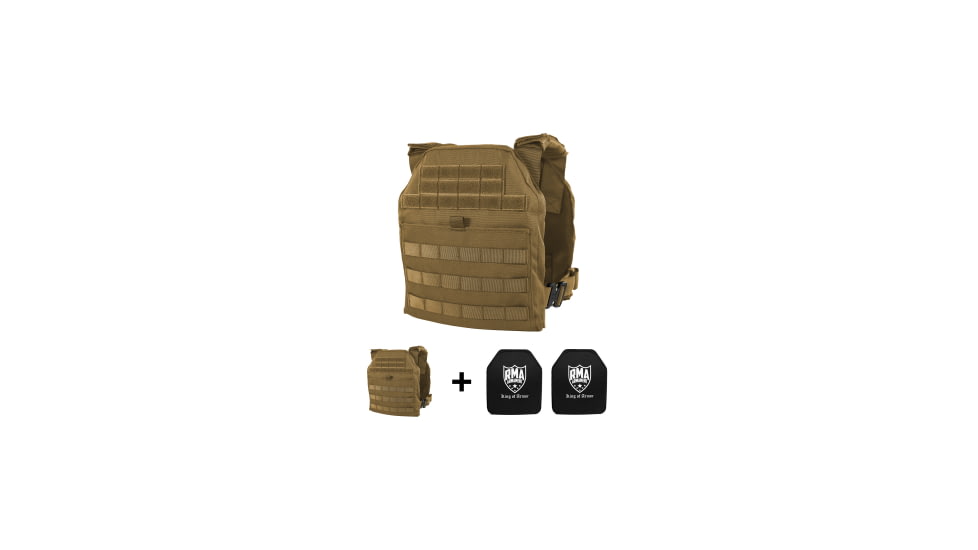 RMA Armament SRT Lightweight Body Armor Rift Kit - Coyote, Kit 0331 Rift M/L 1003mc Coyote