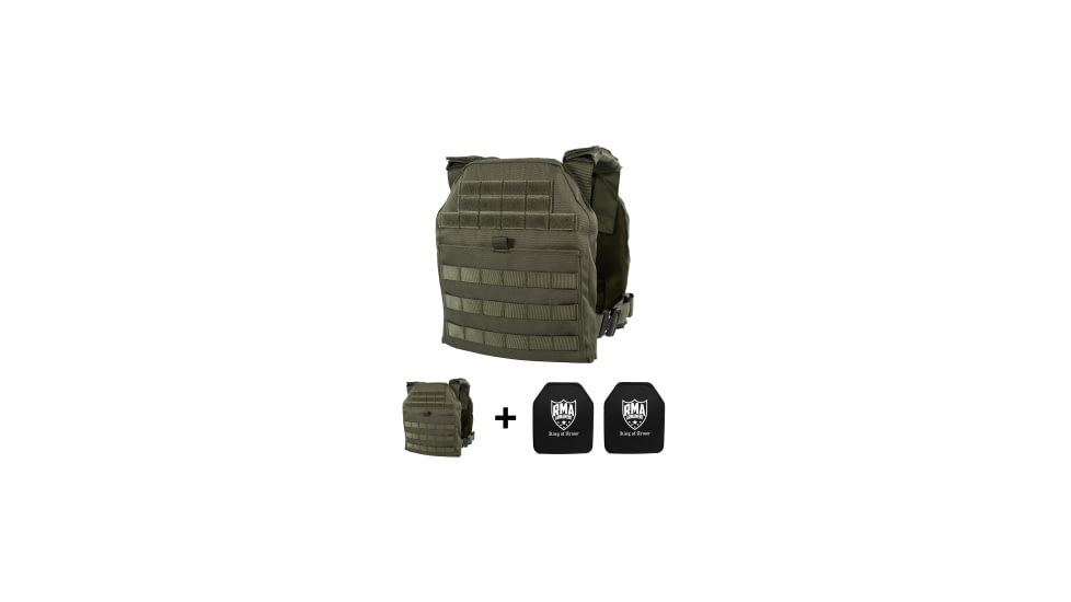 RMA Armament SRT Lightweight Body Armor Rift Kit - OD Green, Kit 0331 Rift M/L 1003mc Green