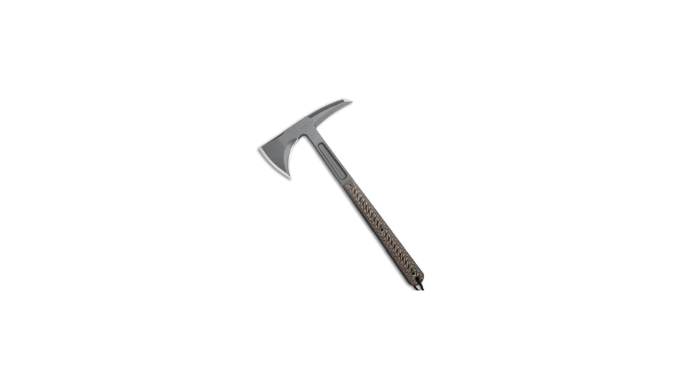 RMJ Tactical Kestrel 13in Tomahawk Axe, Gray, G-10, Brown Handle, Brown/Gray, 13.25 inch, BHQ-75940