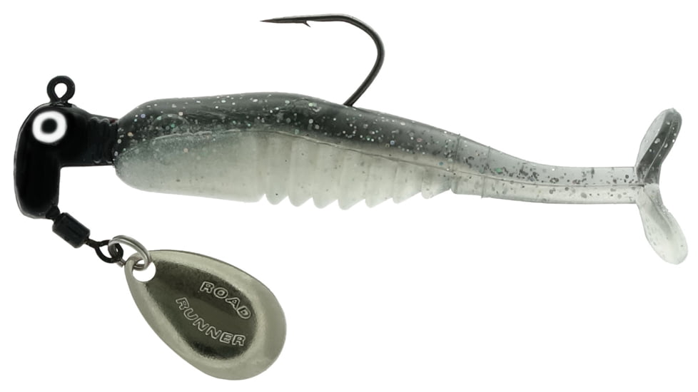 Road Runner CX3-191 Crappie X-Tractor, 1/8oz, 1per pack, 2/0 hk Treadfin Shad, CX3-191