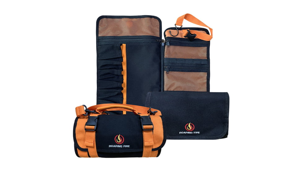 Roaring Fire Bonfire Modular Tool Roll Bag, Orange/Black, 17.7x10.43 inch, RF-Bonfire-OR