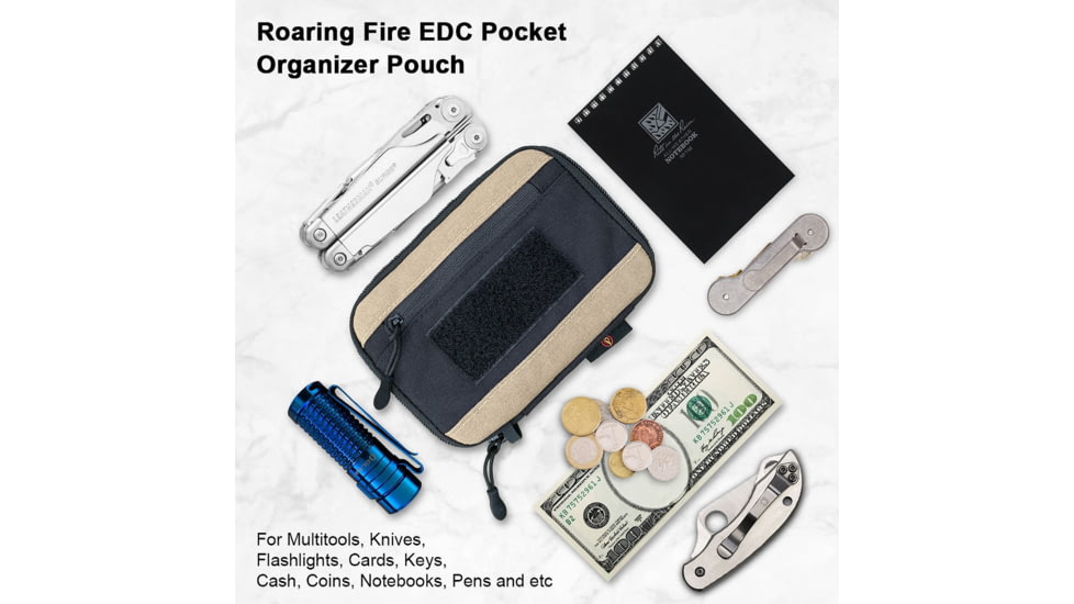 Roaring Fire Picofire Pocket Pouch, FDE, 6.3x4.33x1 inch, RF-Pocketpouch01-FDE
