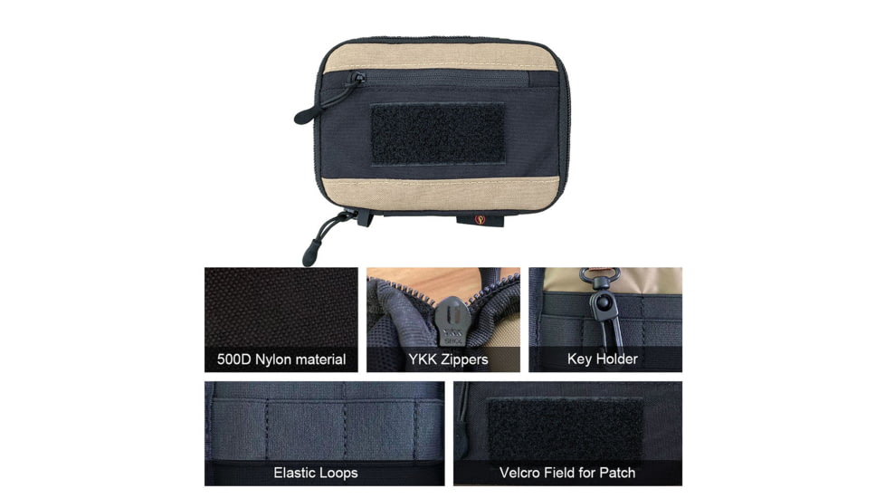 Roaring Fire Picofire Pocket Pouch, FDE, 6.3x4.33x1 inch, RF-Pocketpouch01-FDE