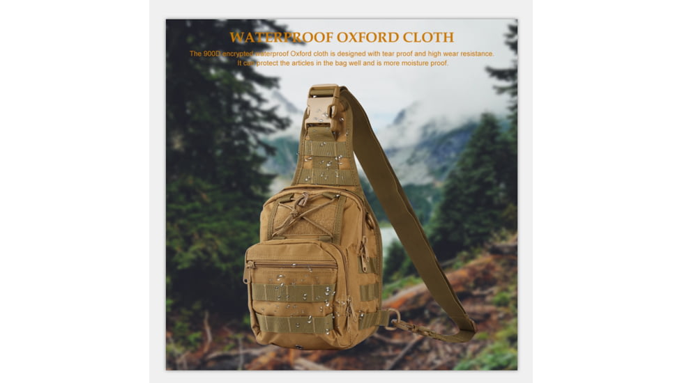 Roaring Fire Sling Pack, FDE, 10.6x8.3x6.3 inch, RF-BL60-DT