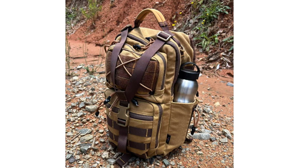 Roaring Fire Slingshot Waxed Canvas Sling Pack, Brown, RF-Slingshot-Waxed Canvas