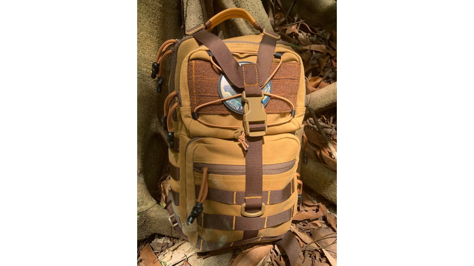 Roaring Fire Slingshot Waxed Canvas Sling Pack, Brown, RF-Slingshot-Waxed Canvas