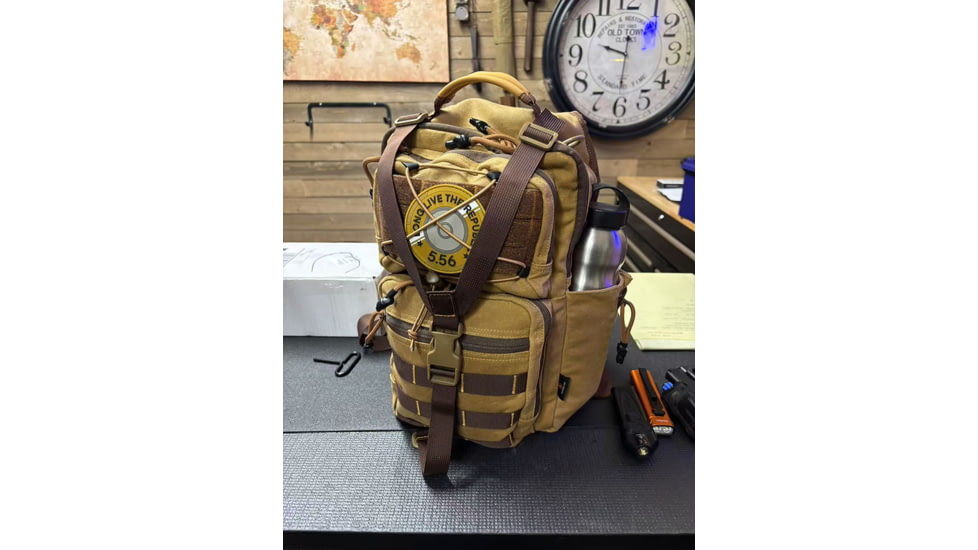 Roaring Fire Slingshot Waxed Canvas Sling Pack, Brown, RF-Slingshot-Waxed Canvas