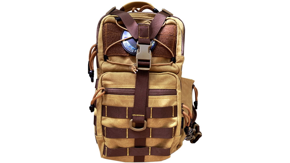 Roaring Fire Slingshot Waxed Canvas Sling Pack, Brown, RF-Slingshot-Waxed Canvas